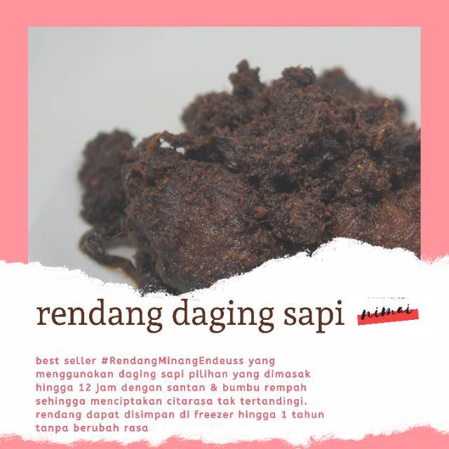 

Rendang Minang NIMAI - Daging Sapi