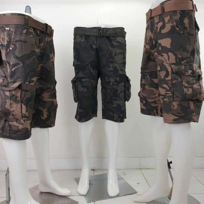 Celana Import BA WANG CHENG Loreng/Army Celana Cargo Pendek