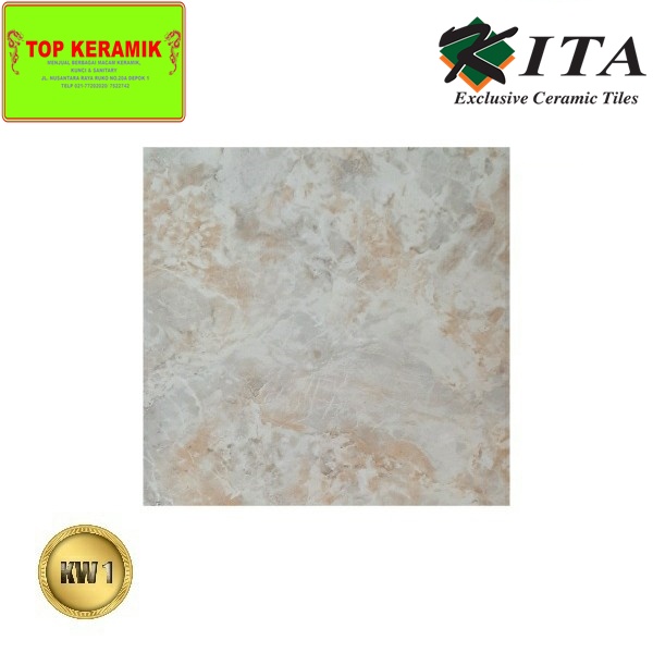 Keramik Lantai Kita 40x40 Nadia Light Biege Kw 1