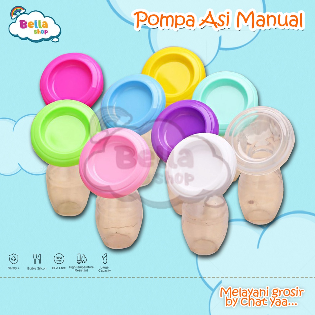 BEBELLE POMPA ASI MANUAL SILIKON / SILICONE BREAST PUMP / TABUNG ASI