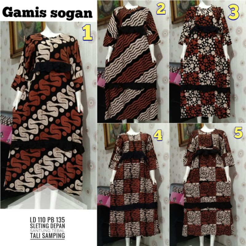 Gamis batik soganan