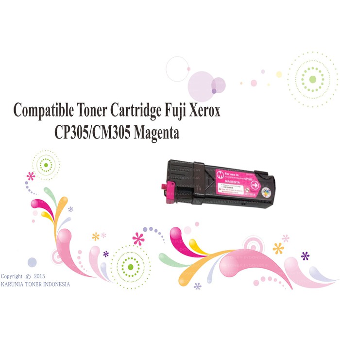 Compatible Toner Cartridge Fuji Xerox CP305/CM305 Cyan Magenta Yellow Black