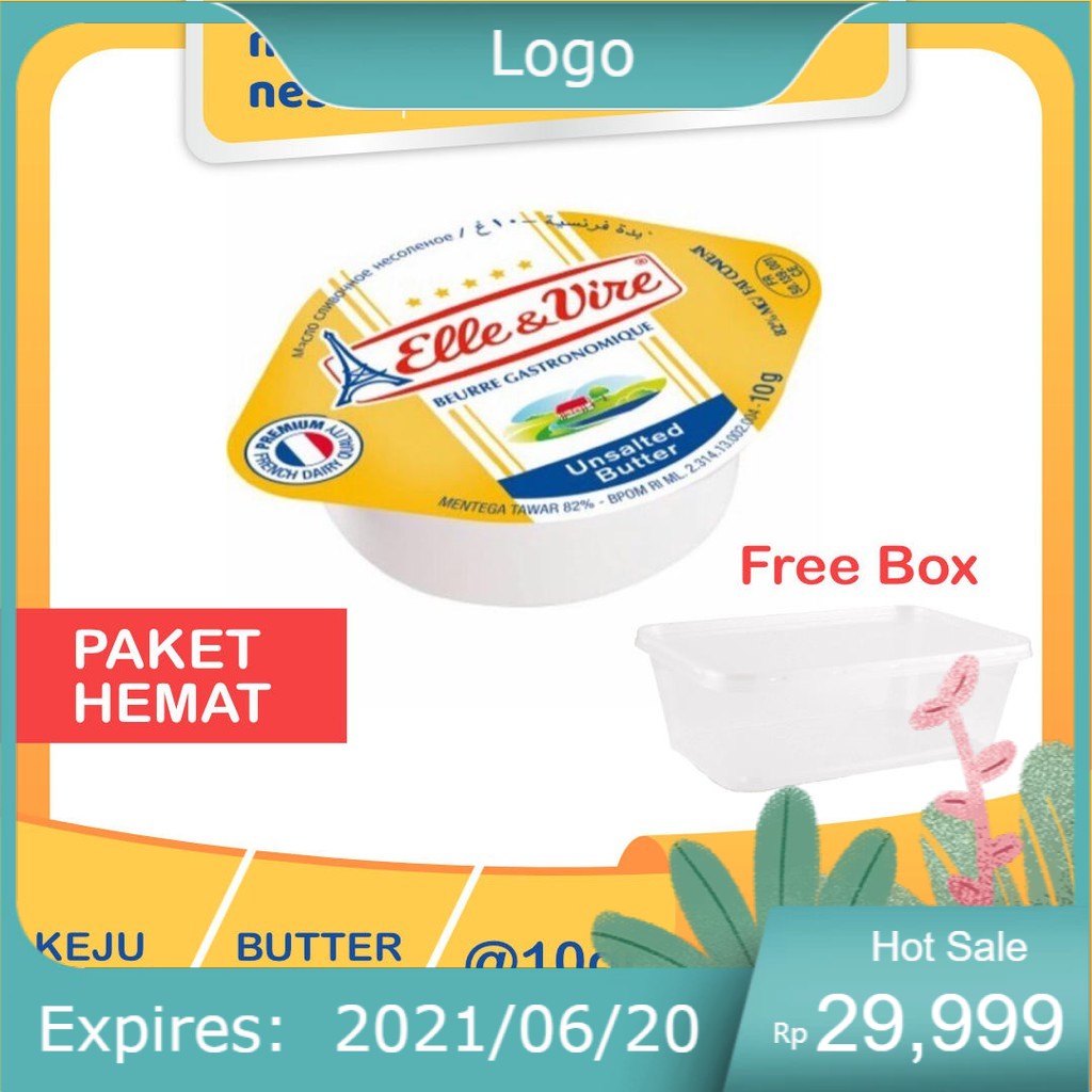 

Butter Unsalted Elle & Vire Paket Hemat Untuk Mpasi