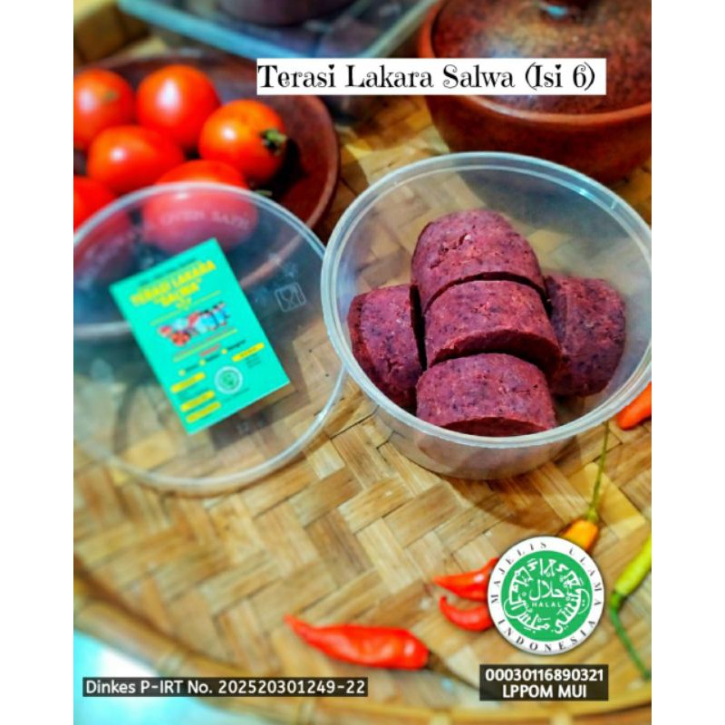 

TERASI LOMBOK OVEN LAKARA SALWA 250gr kemasan baru isi 6 keping