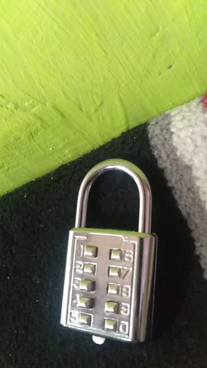 40mm 10 Digit Gembok Besi Silver Pin Digital Nomor Anti Maling Serbaguna Original