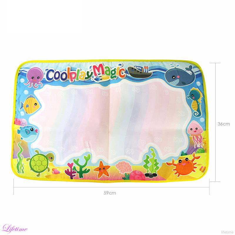 Water Drawing Painting Cloth Mat Board Toy Magic Pen Doodle