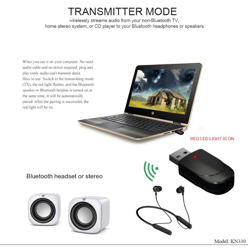 AUX Audio Bluetooth USB Audio Bluetooth 5.0 Transmitter &amp; Receiver / dongle bluetooth  Audio / Bluetooth Speaker / Bluetooth Mobil / Bluetooth Audio / Bluetooth Music