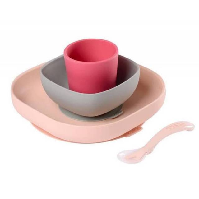 Beaba Silicone Meal Set 4s - Peralatan Makan