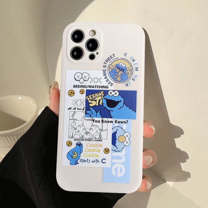 SOFT CASE MOTIF SESAME STREET FOR IPHONE 14 13 13 PRO 13 PRO MAX 13 MINI 12 11 X XS MAX XR 6 7 8 PLUS 6S