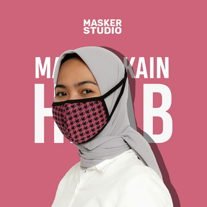 Masker Hijab Jilbab 4 ply by Masker Studio