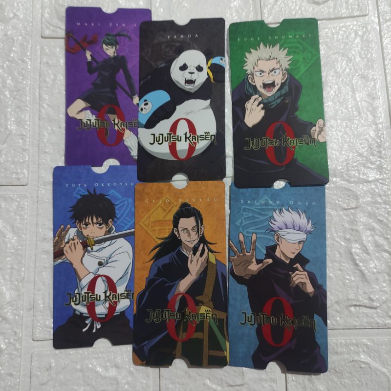 Jujutsu Kaisen 0 Collectible Ticket CGV FULLSET