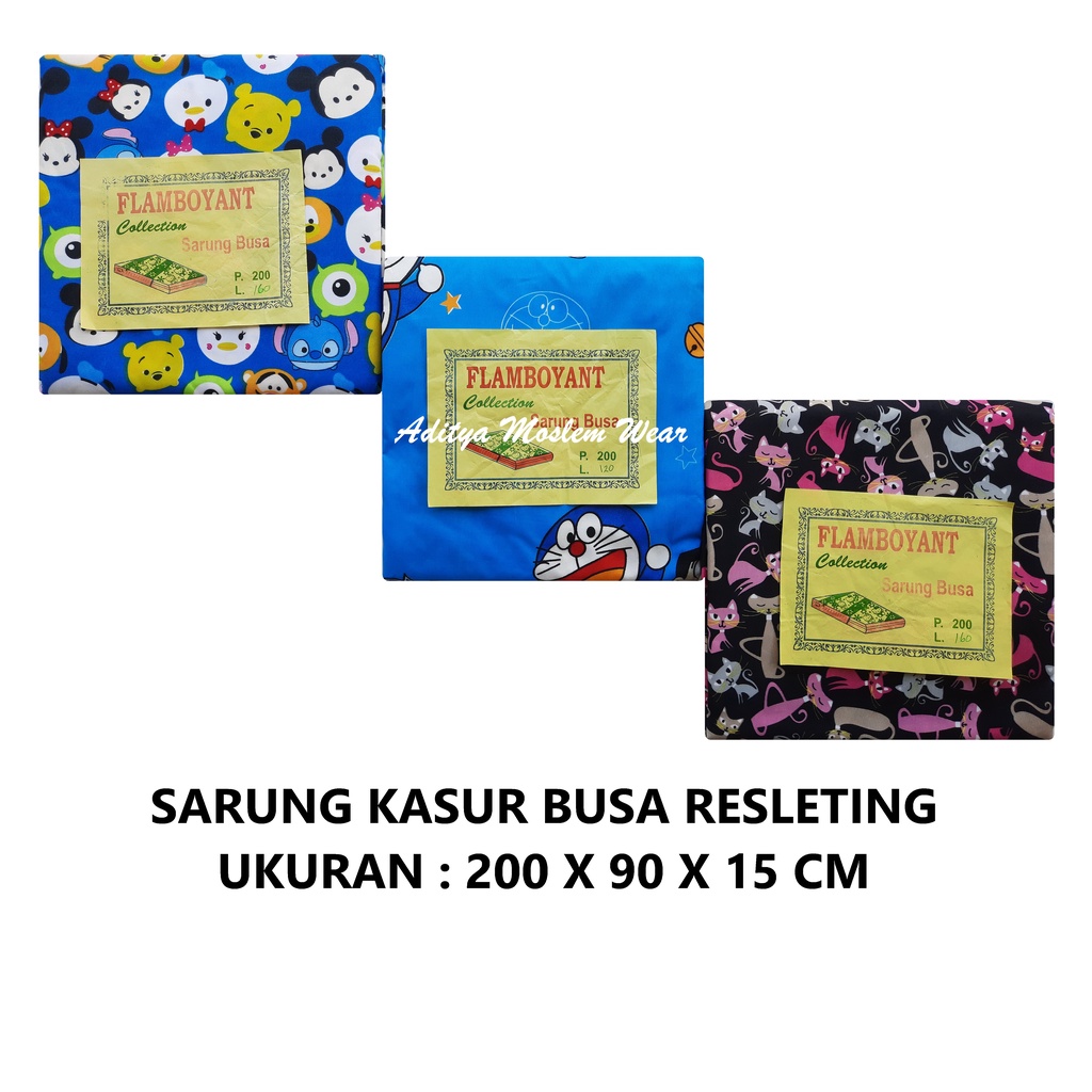 SARUNG KASUR BUSA RESLETING MOTIF KARAKTER UKURAN 200X90X15 CM