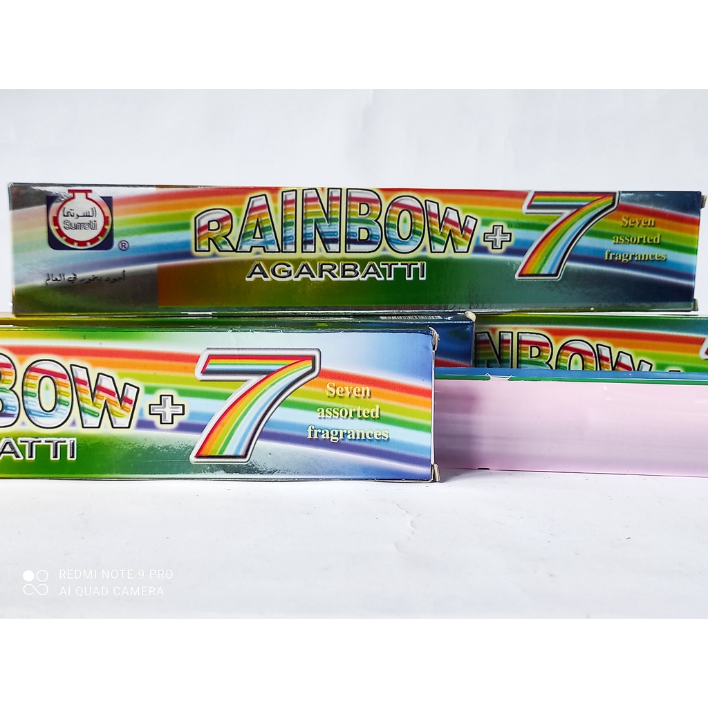 rainbow +7 agarbatti surati pengharum ruangan wewangian rumah