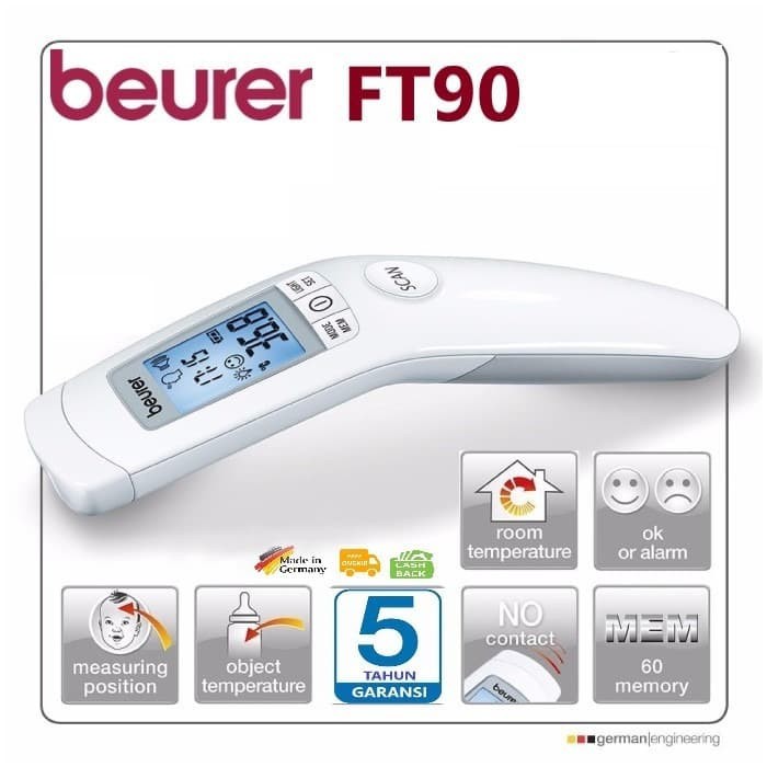 Beurer FT90 Non Contact Thermometer Termometer Digital Infrared FT 90