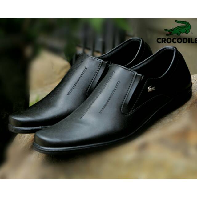 Top Seller☆ TOOS VAS Sepatu Pria Crocodile Pantofel Tali Pendek Kulit Swedian Formal Kerja