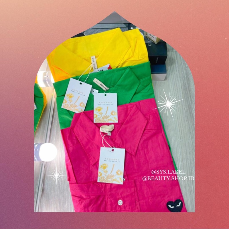 Play Cdg Oversized - Kemeja Cdg Import BKK - Kemeja Oversize E5