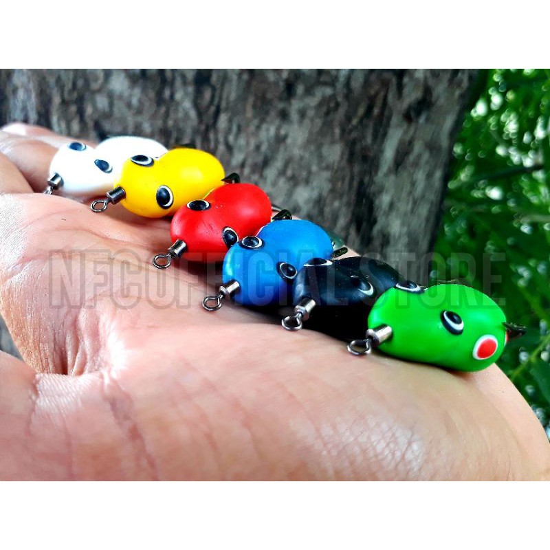 Soft frog Curut 3,5cm / 4gr ANTI MOCEL, Desain &amp; ketebalan yang sangat TEPAT, Target gabus dan toman