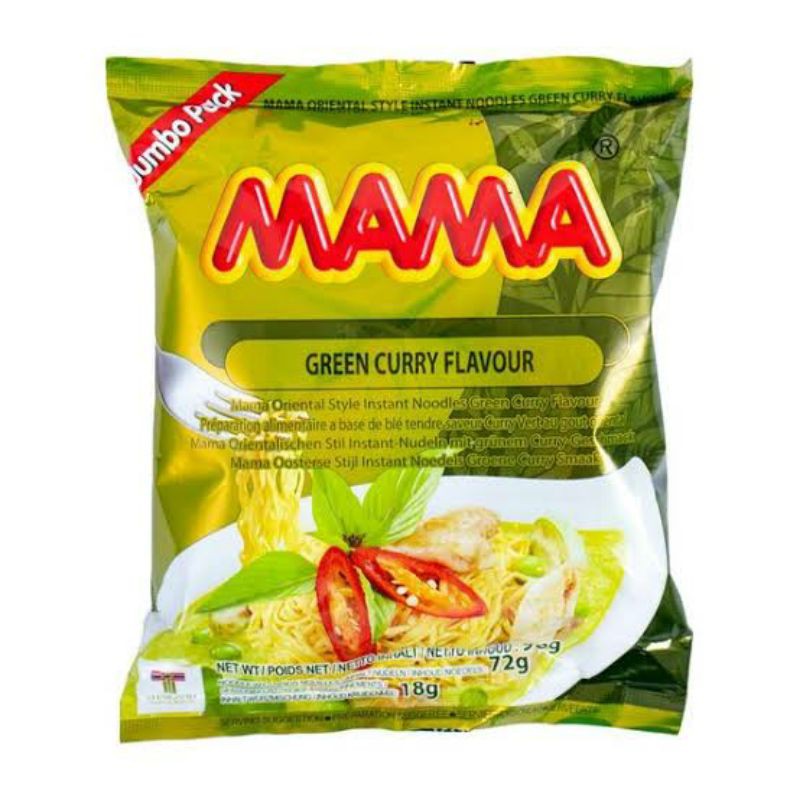 

[90gr] Mama Green Chicken Curry - Mi Instan Rasa Kari Ayam ala Thailand