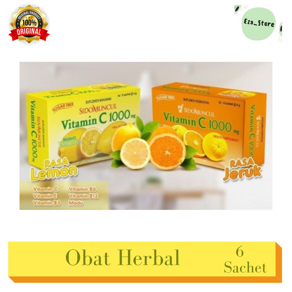 Sidomuncul Vitamin C 1000 Mg Lemon/Jeruk