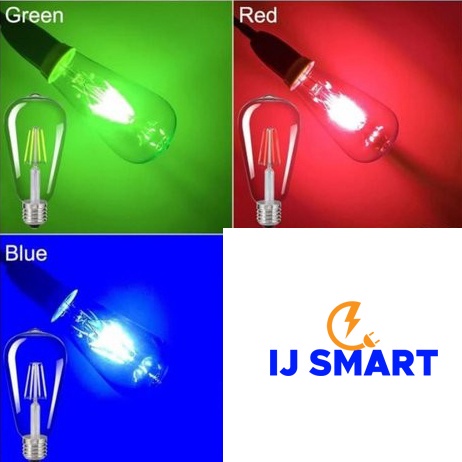 LAMPU LED FILAMEN WARNA - 4W - HIJAU