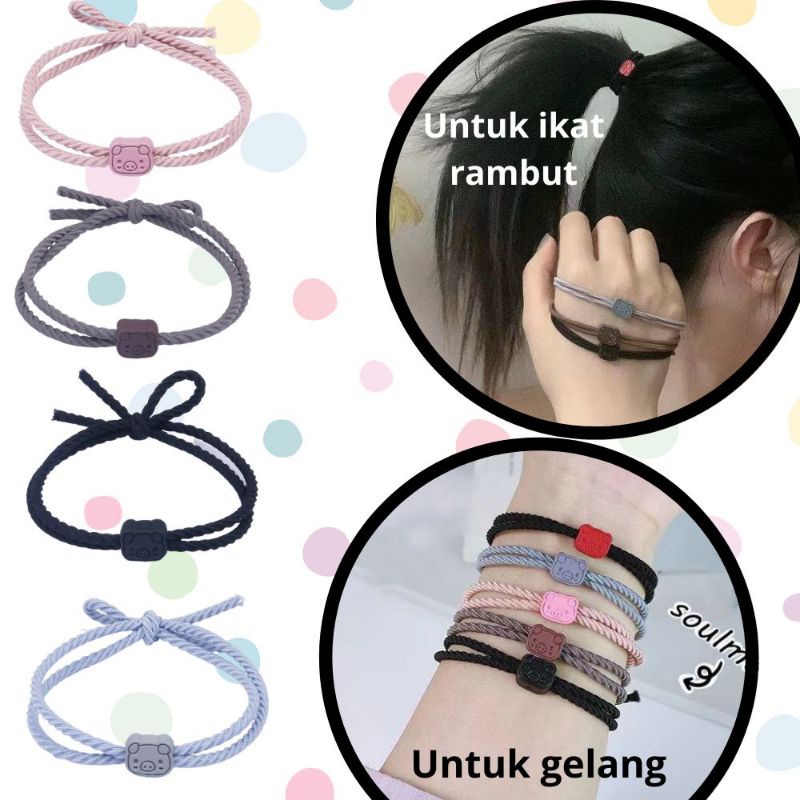 Gelang ikat rambut model Korea gelang couple murah