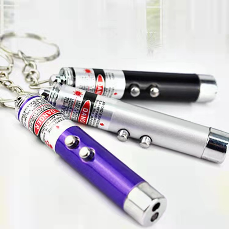 cod☜☞ready Senter Laser 2 in 1 Gantungan Kunci Laser Baterai Red Laser Pointer 1mw 650nm Murah lagilaku