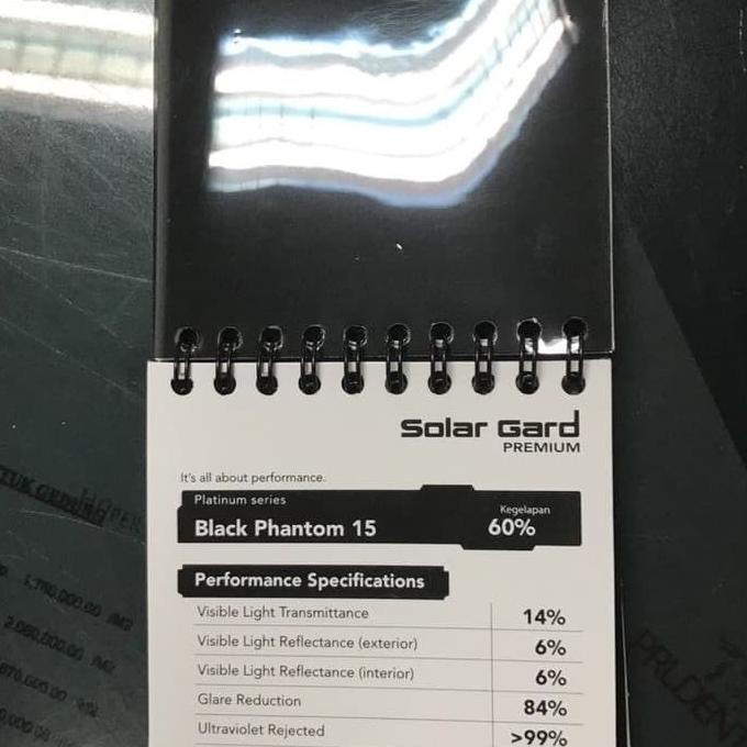 Kaca Film Mobil Solargard / Solar Gard Premium Black Phantom