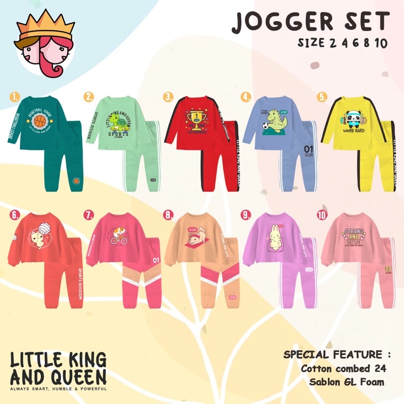 Setelan Joger Sporty Little King