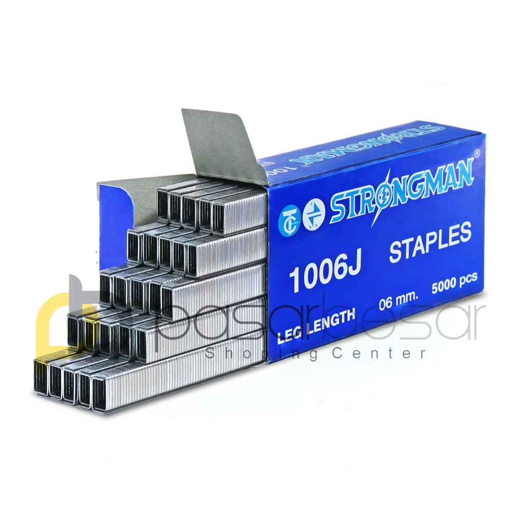 

Isi Paku Tembak U, Staples 6mm STRONGMAN 1006J