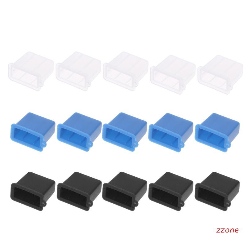 zzz 5Pcs USB Type A Male Anti-Dust Plug Stopper Cap Cover Protector