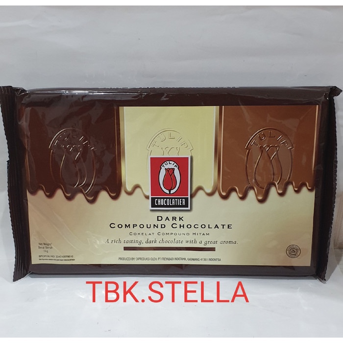 

ORIGINAL MURAH DARK COMPOUND CHOCOLATE TULIP (1 KG)