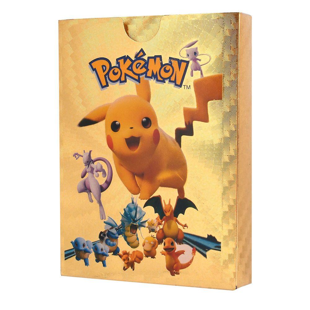 Kartu Pokemon TOP Hadiah Anak Pikachu Langka Koleksi Charizard Battle Metal Gold Silver