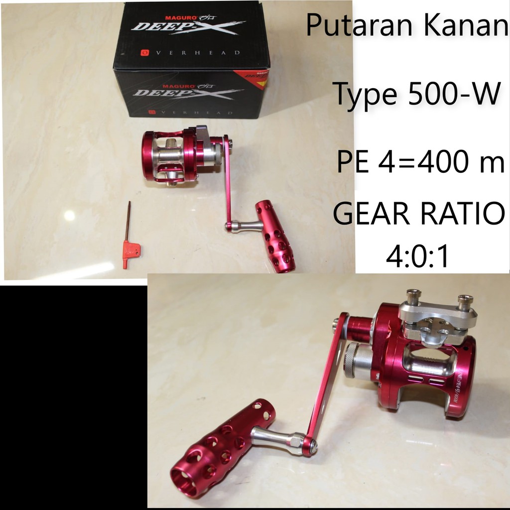 Reel OVERHEAD MAGURO DEEP-X 500W Putaran KANAN