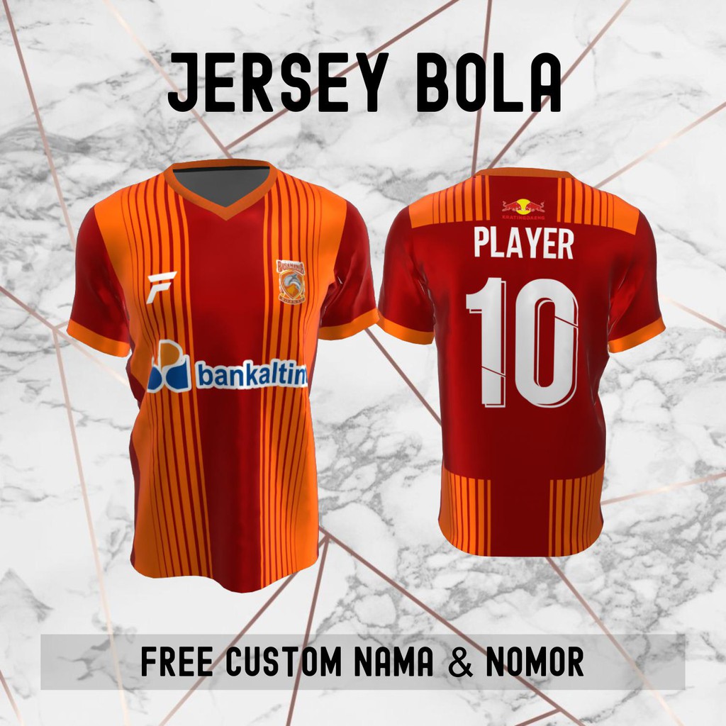 Jersey Pusamania Borneo FC Klub Bola Baju Kaos Custom Nama dan Nomor Punggung - 300