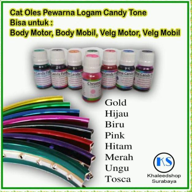 Kode 634 Cat Oles Pewarna Logam Candy Tone Body Motor Mobil Velg Motor Mobil 10 Ml Shopee Indonesia