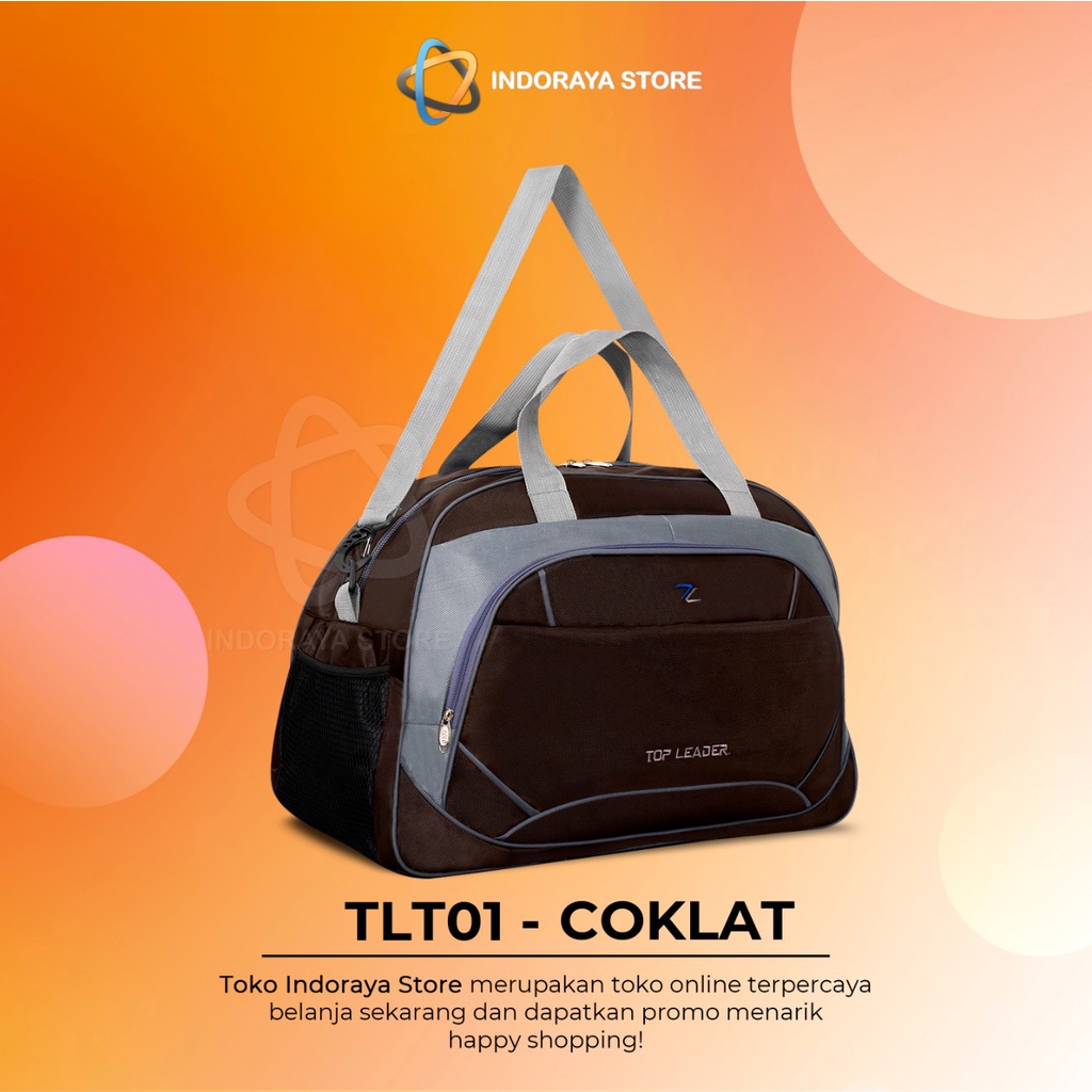 Tas Pakaian Mudik Pria Wanita Travel Bag 2 in 1 Multifungsi Original TOP LEADER Ukuran Jumbo