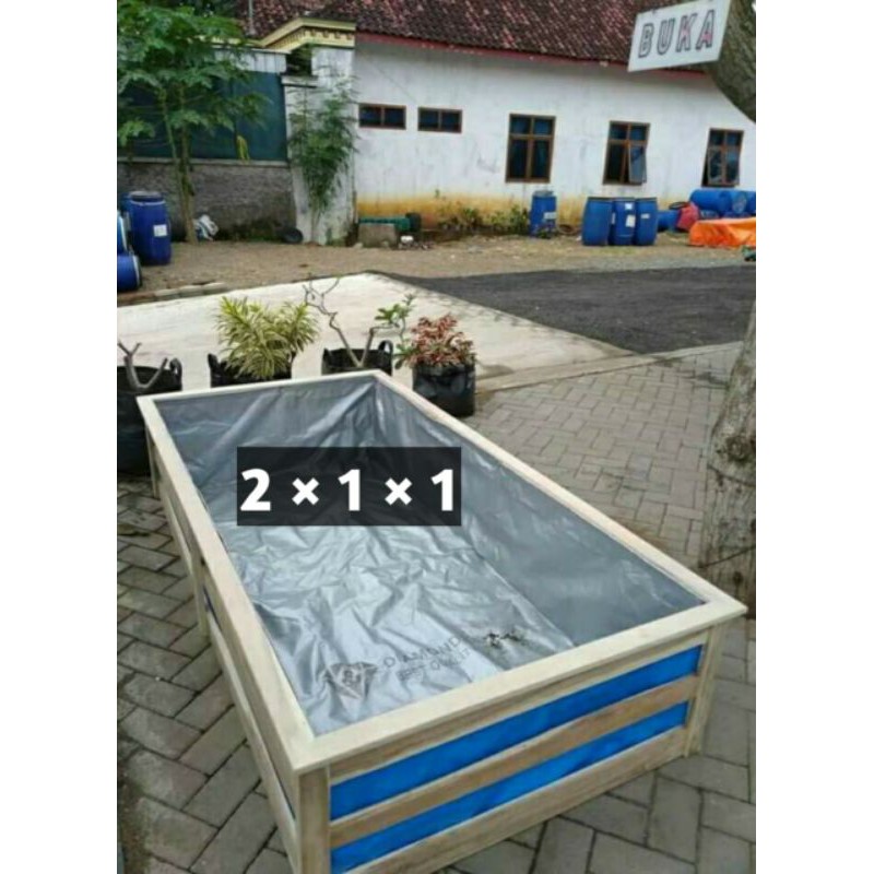 KOLAM TERPAL IKAN & TERPAL KOLAM KOTAK / BAHAN KOREA / SIZE P : 200M L :100 T: 100M / TYPE A8 & A12