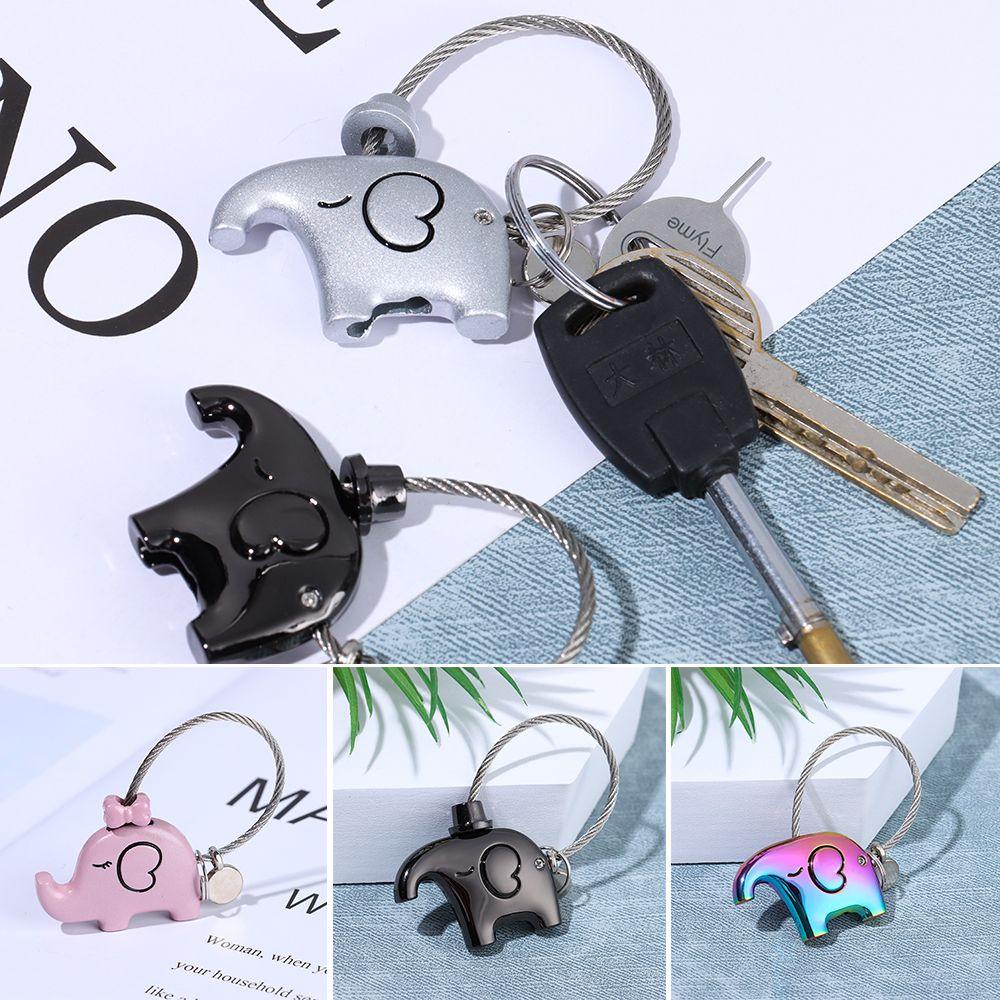 Lily Gantungan Kunci Kartun Dekorasi Lover Lanyard Elephant