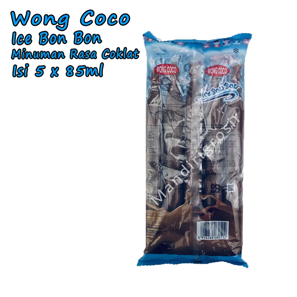 Ice Bon Bon * Wong Coco * Minuman Rasa Cokelat * Isi 5x85ml