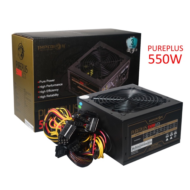 PSU GAMING 550W PUREPLUS LED IMPERION 550 Watt POWER SUPPLY UNIT