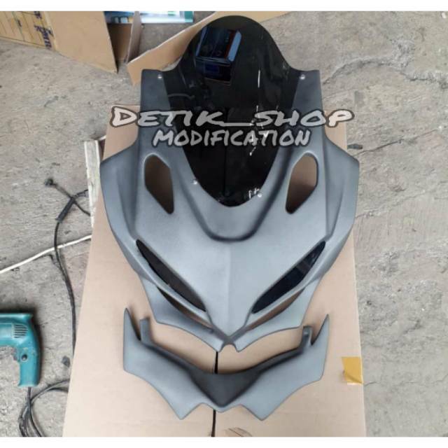 Topeng cbr150r K45N / kedok cbr150r / visor cbr150r K45N plus winglet