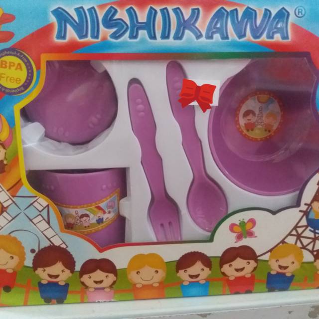 SET PERLENGKAPAN MAKAN BAYI NISHIKAWA