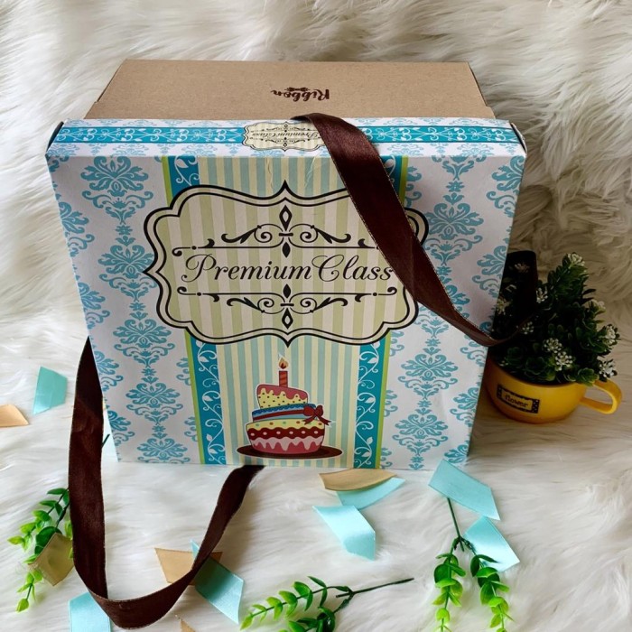 

Cake Box Ribbon Series Ii Tigerson Philti | Box Kue | Box Makanan - Noble Rose, 25