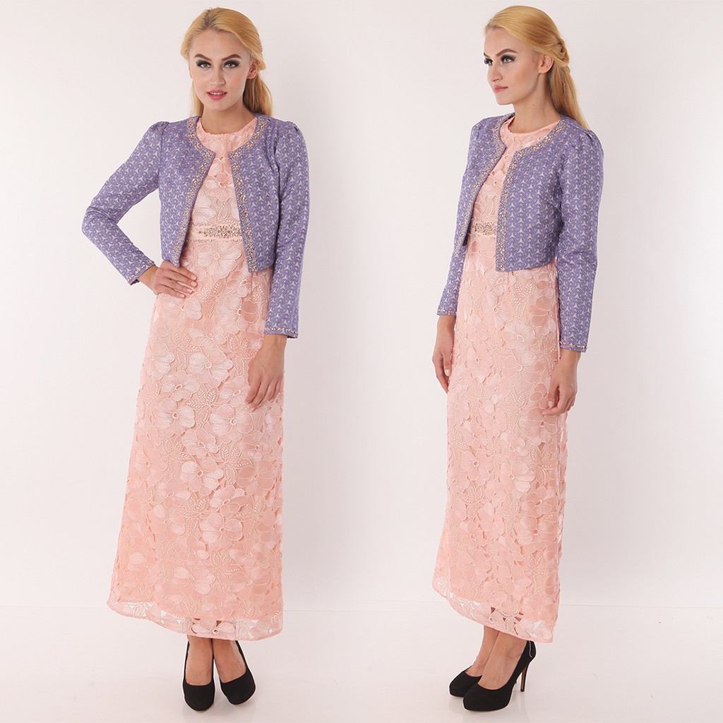 Bibiq Gamis Organza Jacquard 25486