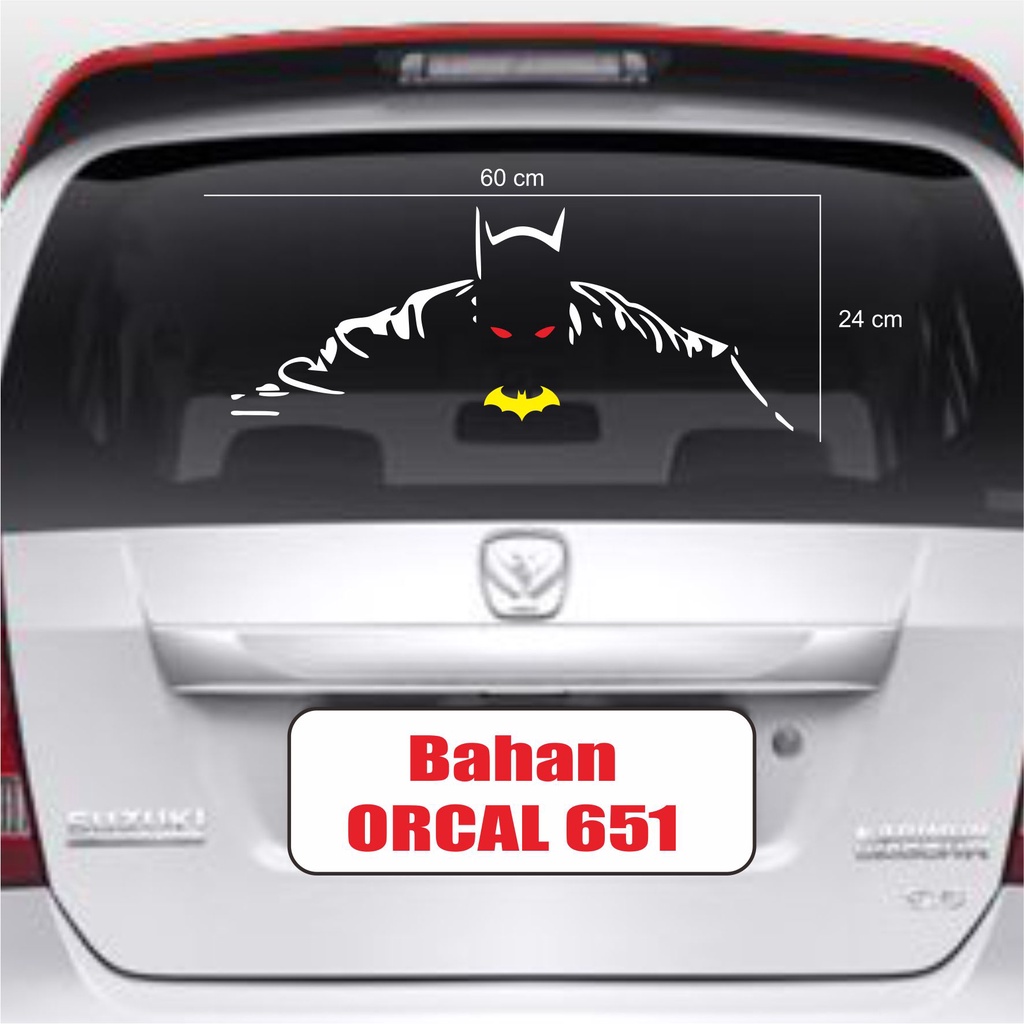 Jual Cutting Sticker Stiker Mobil Batman Siluet Stiker Kaca Stiker Body Stiker Kap Mobil Keren