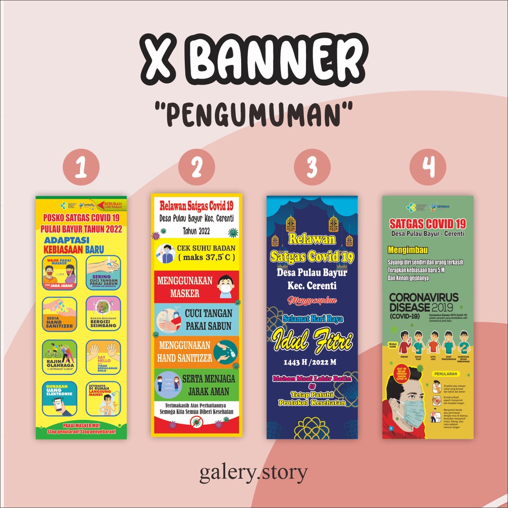 Jual X BANNER PROMO ONLINE SHOP, KEDAI, WARUNG, TOKO, EVENT, DLL MURAH ...