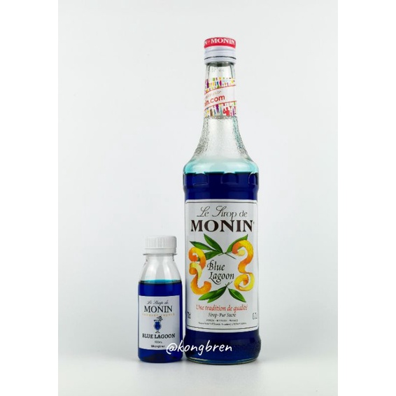 Sirup Monin Blue Lagoon Repack 100ml - Monin Syrup Blue Lagoon 100 ml