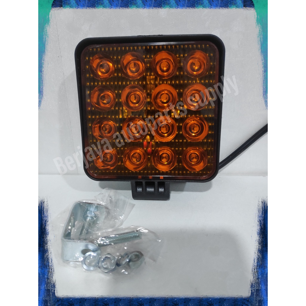 Lampu Sorot Kabut Fog Lamp  16 Titik Universal 12V-36V