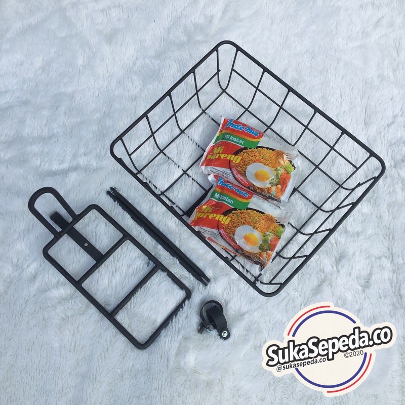 BUNDLING Rack Pannier Keranjang Depan Sepeda Commuter Gravel Touring