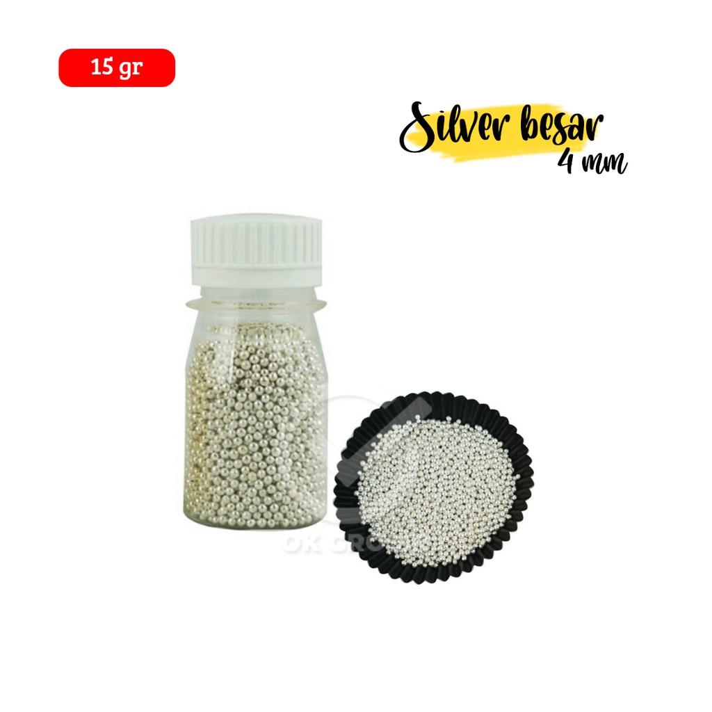 

Sprinkle Silver/ Gold Besar / Trimit (4 mm)
